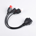 3 in 1 Motorcycle Diagnostic Connector Cable for 3pin 4pin for 6pin OBD2 Cable Adapter. 