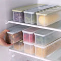 Fresh Box Noodle Plastic Food Preservation Sealed Box Rectangle Fruit Container Refrigerator Storage Kitchen Supply Home Tool. 