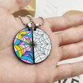 2pcs TV Show Wednesday Addams Enid Necklace Ophelia Hall Window Room Thing Hand Pendant Necklace for Women Men Jewelry Accessory. 