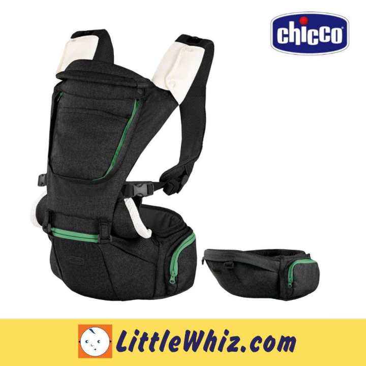 Marsupio Portabebè Chicco Hip Seat Carrier - Base Rigida Ergonomica 0-15kg, Denim - Foto 11