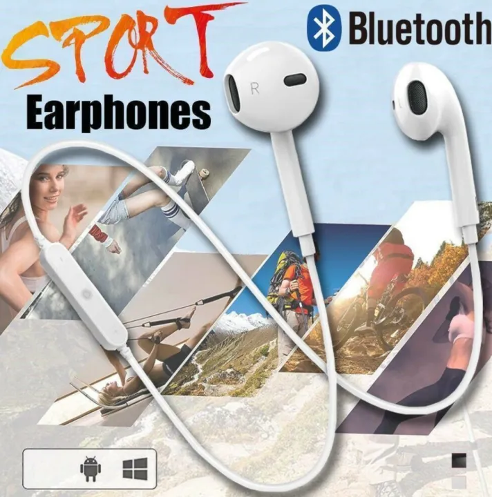 S6X Smart Wireless Bluetooth headset Earphone with Mic - Sports Stereo Headphone for All Smart Phone 112804094 NN Collection