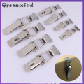 【FOOT SOFA】1x Stainless Steel Spring Loaded Draw Toggle Latch Clamp Clip Silver Hasp Latch Catch Clasp 90 Degrees Duck-mouth Buckle Hook Lock. 