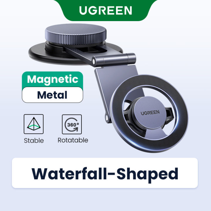 UGREEN Magnetic 360 Rotatable + Retractable Car Phone Holder Metal – LP865