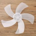 Universal Plastic 5 Leaves Fan Blade Household Standing Pedestal Fan Table Fanner Replacement Part General Accessories Clear 16 inches. 