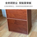 Simple Bookcase Bookshelf with Door Locker with Lock Floor Simple Modern Storage Cabinet Student Storage Cabinet against the Wall. 