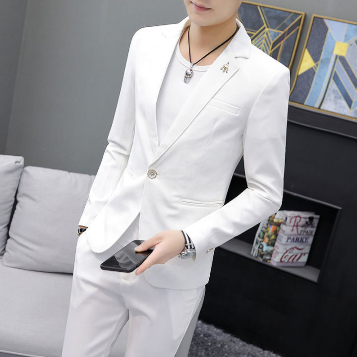Suit%20Suit%20Men's%20Korean-Style%20Solid%20Color%20Handsome%20Two-Piece%20Suit%20Student%20Casual%20All-Match%20Suit%20Jacket%20Business%20Clothing%20Dress%20-%20Image%204