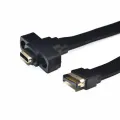 USB 3.1 Front Panel Type E Male To USB-C Type C Expansion Cable Computer Motherboard Connector Wire Cord Line, 80Cm. 