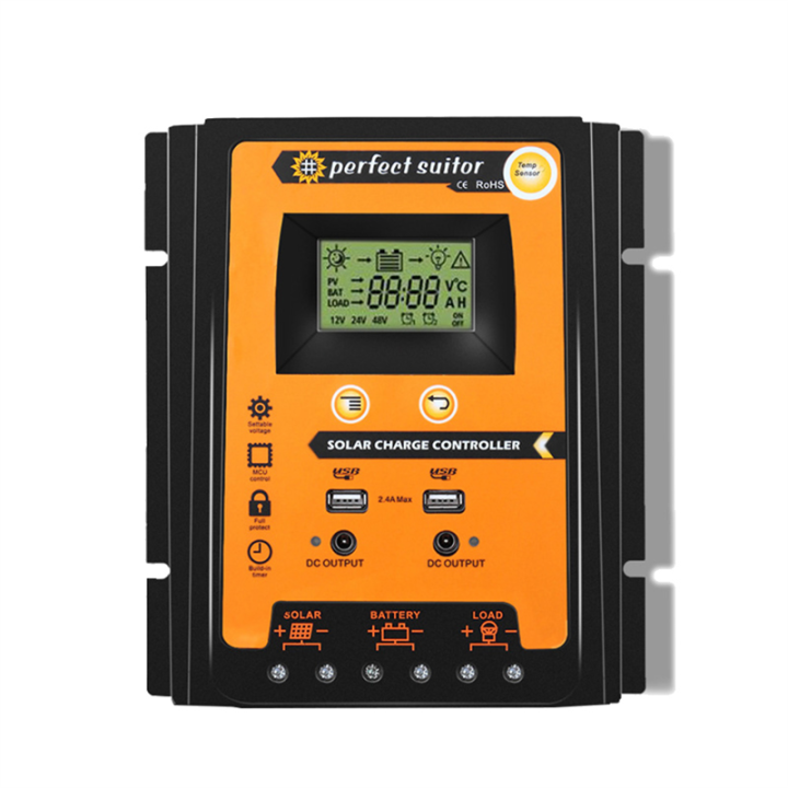 30A MPPT PWM Solar Charge Controller 12V 24V Solar Panel