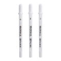 Sakura Gelly Roll Gel Pen White Color 0.5mm 0.8mm 1.0mm High Light Marke Pen Black Cardboard Art Painting Pen White Line Pens. 