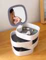 Rotatable Multi-Layer Jewelry Box With Mirror For Storing Earring Ring Chain Plastic Material Jewelry Packaging. 