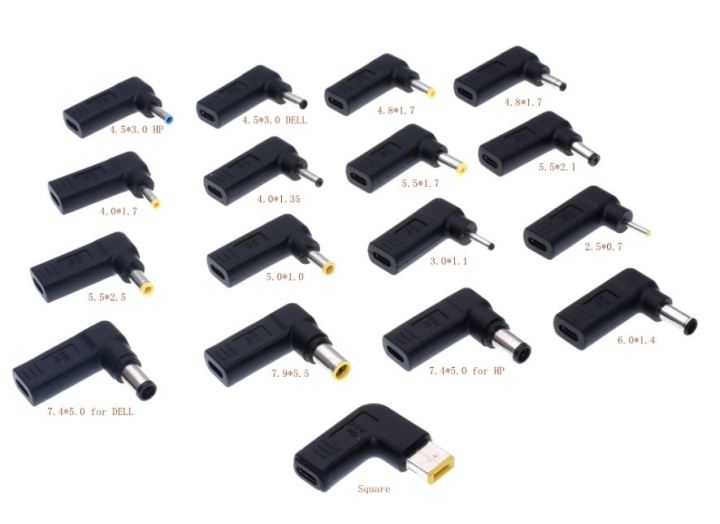 BUSB%203.1%20Type%20C%20USB-C%20to%20Rectangle%20DC%20Plug%205.5mm%204.0mm%207.4mm%20Adapter%20PD%2090%20Degree%20Angled%20for%20Laptop%20Tablet%20-%20Image%204