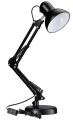 Black Metal Arm Clamp Joint Swing Flexible Arm Folding Study Lamp Office Home Reading Hobby Bedroom Bedside Desk Lamp Table Lamp For Study Table. 