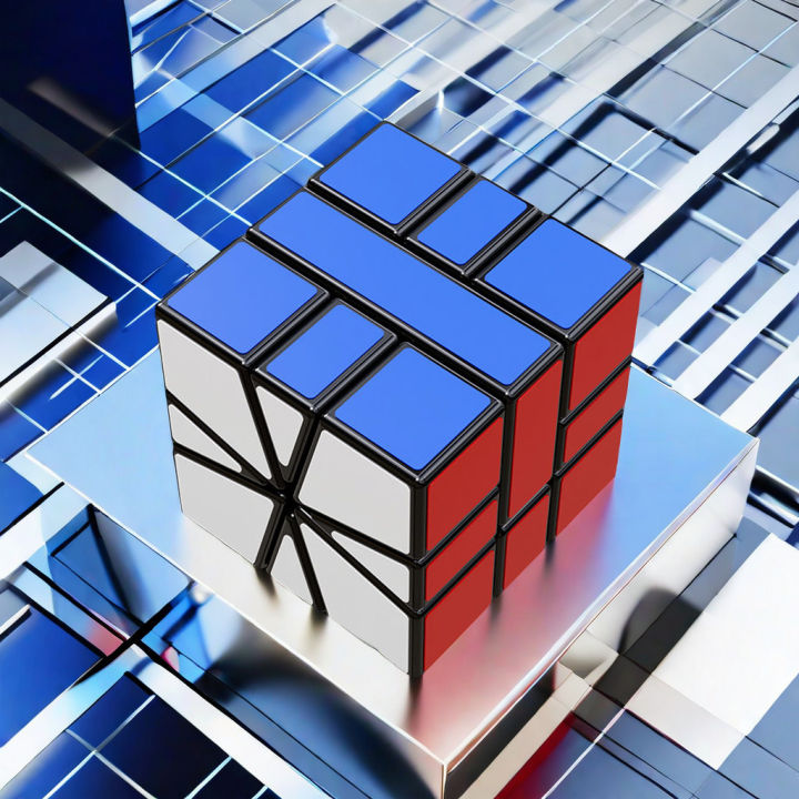 SENGSO Speed Magic Cube Puzzle SQ-1 black stickers Special-shaped ...
