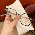 Fashion Polygonal Anti Blue Light Glasses Men Women Big Frame Eyeglasses Eyewear. 