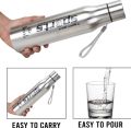 Sports Single Wall Glossy Stainless Steel Refrigerator Water Bottle (Steel) 500ML 750ml 1000ML Bottle. 