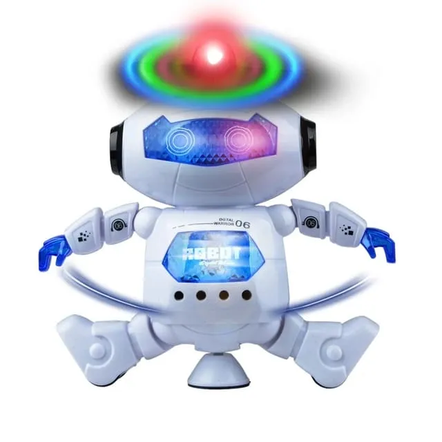 Dancing Robot Toy 360° Body Spinning with LED Lights Flashing and Music Bot Robot |Dancing Robot | Electric Dancing Bot Robot | Battery Operated Dancing Robots | with 3D