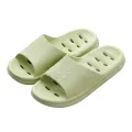 【WEJA】Cut Out Indoor Slippers Men's Summer Non-Slip Leaking Quick-Drying Couple Bathroom Bath Shit Feeling Flats Slippers Women. 