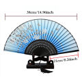 Folding Fans Handheld Antique Style Hand Fan Foldable Calligraphy Ink. 