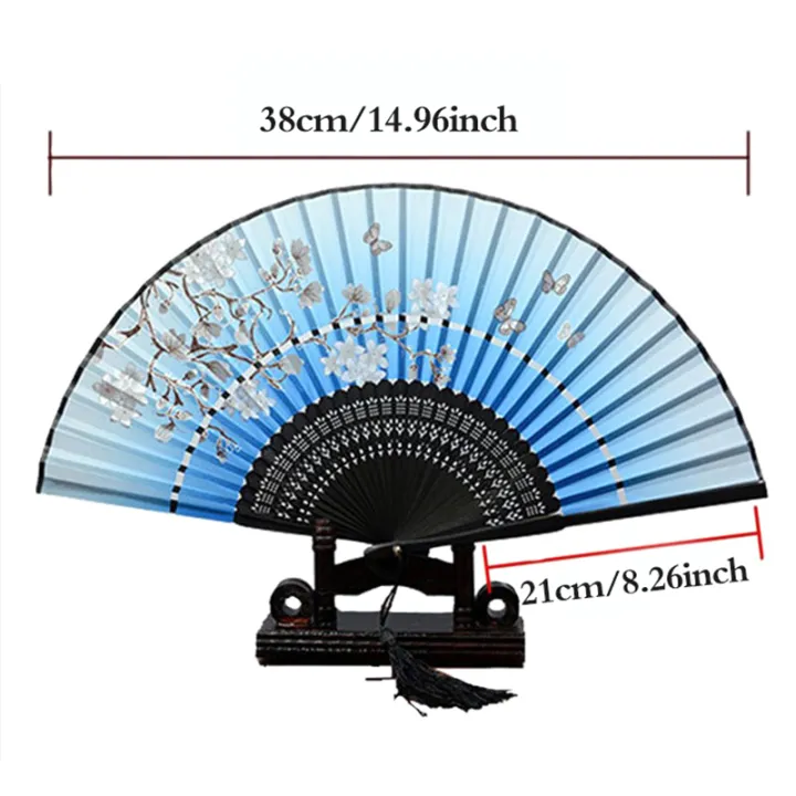 Folding%20Fans%20Handheld%20Antique%20Style%20Hand%20Fan%20Foldable%20Calligraphy%20Ink%20-%20Image%203