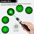 Green Laser Pointer for Presentations and Office Use, Rechargeable High-Power Laser Pointer Pen with 2000 Metres Beam, Ideal for Outdoor Activities. 