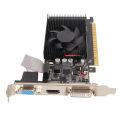 Computer Graphics Card PCI Express 1.1 X16 High Definition Multimedia Interface Cooling Fan Gaming Graphics Card 64bit GT610 2GB for Computer. 