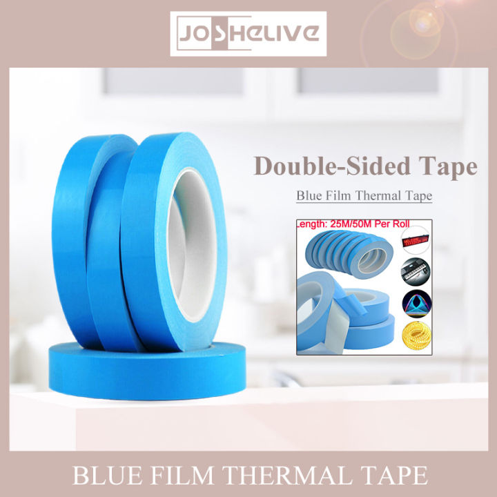 1Roll 3/5/8/10/12/15/18/20mm High-adhesive Double Sided Tape Chip Heat Thermal Conductive Adhesive Tape For LED CPU GPU Heatsink