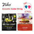 LeiyanFashion ZIKO ( .010 ~ .050) Acoustic Guitar String Set Murah Original | Dawai Senar Tali Gitar Akustik + Guitar Pick Accessories Set Original | 吉他弦配件. 