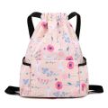 Summer Travel Backpack Children's Backpack Lightweight Waterproof Drawstring Bag Oxford Fabric Drawstring Bag Pink Bag Cute. 