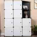 10 Door Portable Foldable wardrobe 10 Door Plastic Sheet Wardrobe Storage Rack Clothes Organizer for Kids Living Room Small Accessories. 