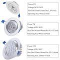 Dimmable LED Ceiling Light Recessed Downlight Spotlight Round 7/12W. 