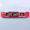 9 inch Magnetic Spirit Level, 9 Inch Spirit Level 3 Bubble 45°/90°/180° Level , Magnetic Gradienter Level Bubble Measuring Instrument Tool (Red). 