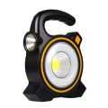 Solar Cob Work Portable Light - Black & White 1PCs Portable COB Work Lamp LED Lantern Waterproof Solar Charging Emergency Spotlight Rechargeable Floodlight for Outdoor Hiking Camping Light. 