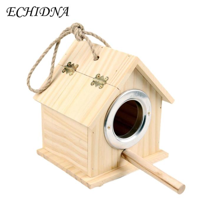 Fresh Look at Echidna Wooden Birdhouse Large Space Garden Decoration Wooden Bird