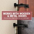 【FOOT SOFA】1xSilver Adjustable Door Hardware Deluxe Heavy Duty Hidden Hinge Pin Bumper Damper Door Stopper. 