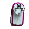 Purple Durable Multi Plug Adaptor 3 Pin Plug. 
