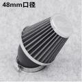 black-48mm Air Filter for Gy6 Moped Scooter Atv Dirt Bike Motorcycle. 