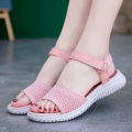 【ZIME】Women's Flat sandals Korean Version Fashion Casual Flying Weave Sports Sandals. 