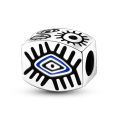 Lucky Blue Devil Eyes Pendant Fit Original Pandora Bracelet Necklace Silver Plated Palm Egypt Charms Bead DIY Jewelry. 