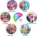 Stage DJ RGB Strobe Magic Ball Mini Disco Light USB Car Atmosphere Lamp Inner Ambient Star Light LED. 