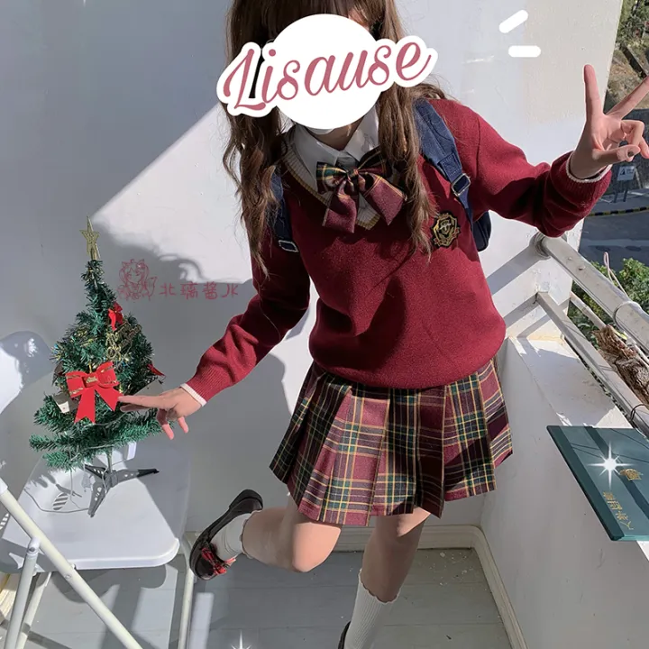 %5B%20Fireworks%20%5Djk%20Japanese%20Genuine%20Finished%20Cloth%20Plaid%20Hawthorn%20Tree%20Pleated%20Skirt%20Student%20Sweet%20Skirt%20Plaid%20-%20Image%203
