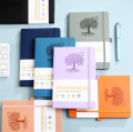 Simple Journal Notebook PU Leather Solid Color A5 Pocket Notepad Soft Cover with Elastic Strap Office Record Book. 