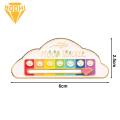 Scratch-resistant Pin Emotional Mood Tracker Brooch Fun Cloud Shape Pin for 7 Days A Week Enamel Lapel Badge Brooch Pin. 