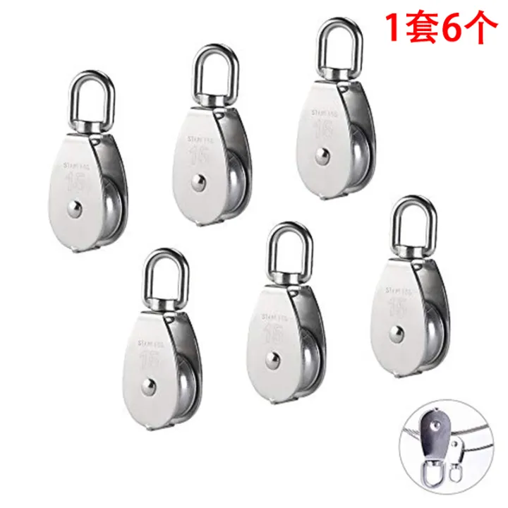 6%20Pcs%20M15%20Single%20Pulley%20Block%20Hanging%20Wire%20Towing%20Wheel%20Swivel%20Lifting%20Wire%20Rope%20Cable%20Pulley%20Roller%20-%20Image%207