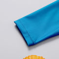 Yfashion 2pcs Kids Boys Cotton Shark Pattern Split Swimsuit Quick-drying Sun Protection Long Sleeve Swimming Suit. 