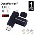 Ultra Dual Drive USB 2.0 Micro USB OTG 64GB USB Pen Flash Drive. 