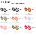 OQ BOGA 16 Colors Flower Frame Anti UV Kids Sunglasses Children Outdoor Eye Protection Full Rim Sun Glasses. 