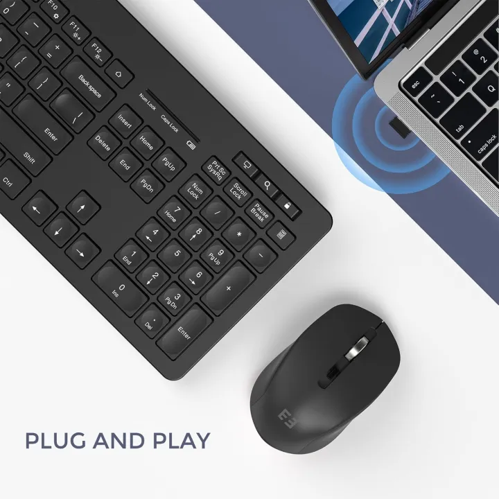 Rechargeable Bluetooth Keyboard and Mouse Combo Ultra-Slim Portable Compact Wireless Mouse Keyboard Set for Android Windows Tablet Cell Phone iPhone iPad Pro Air Mini, iPad OS/iOS 13 and Above SMT