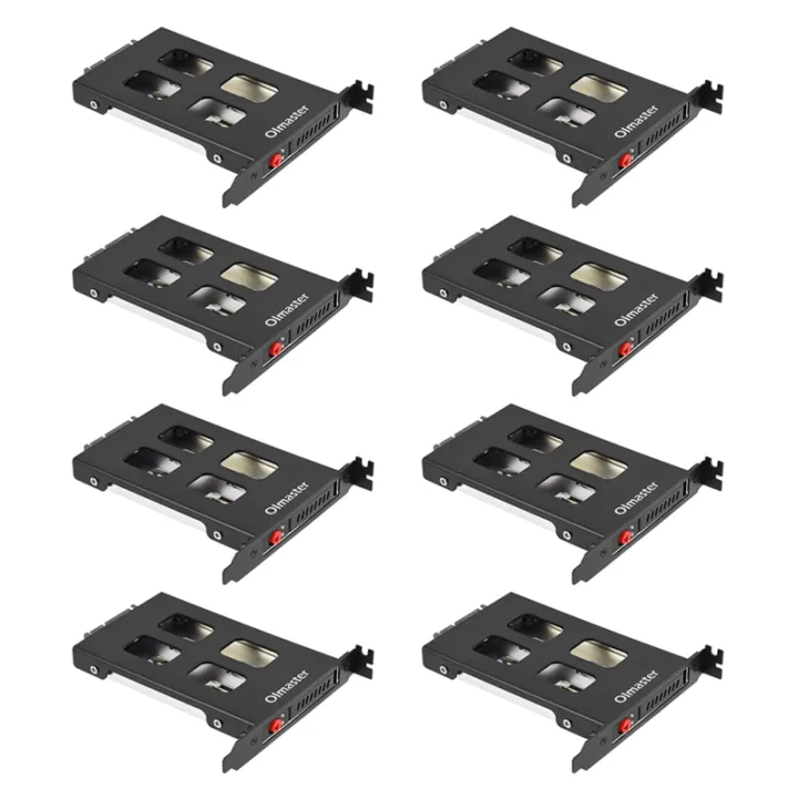 8X Pci Mobile Rack Enclosure Hard Disk Drive Case Box for 2.5 Inch Sata HDD Adapter