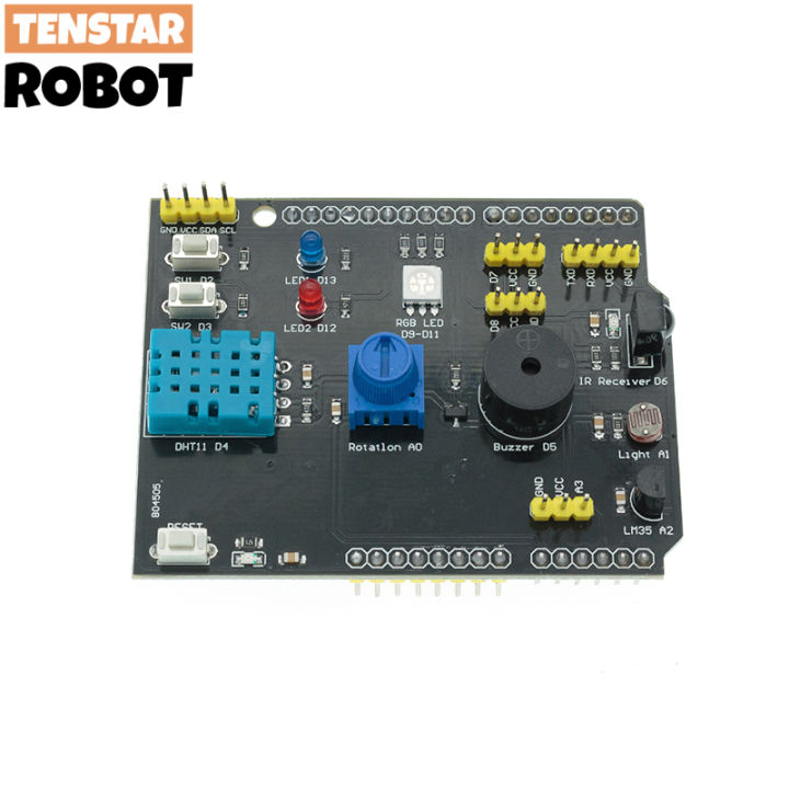 9%20In%201%20Sensor%20Board%20Multifunction%20Expansion%20Board%20Dht11%20Lm35%20Temperature%20Humidity%20For%20Arduino%20Uno%20Rgb%20Led%20Ir%20Buzzer%20-%20Image%203
