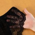 Lace Panties Transparent Panties For Women Hollow Low Waist Underwear Black Underpants Female. 